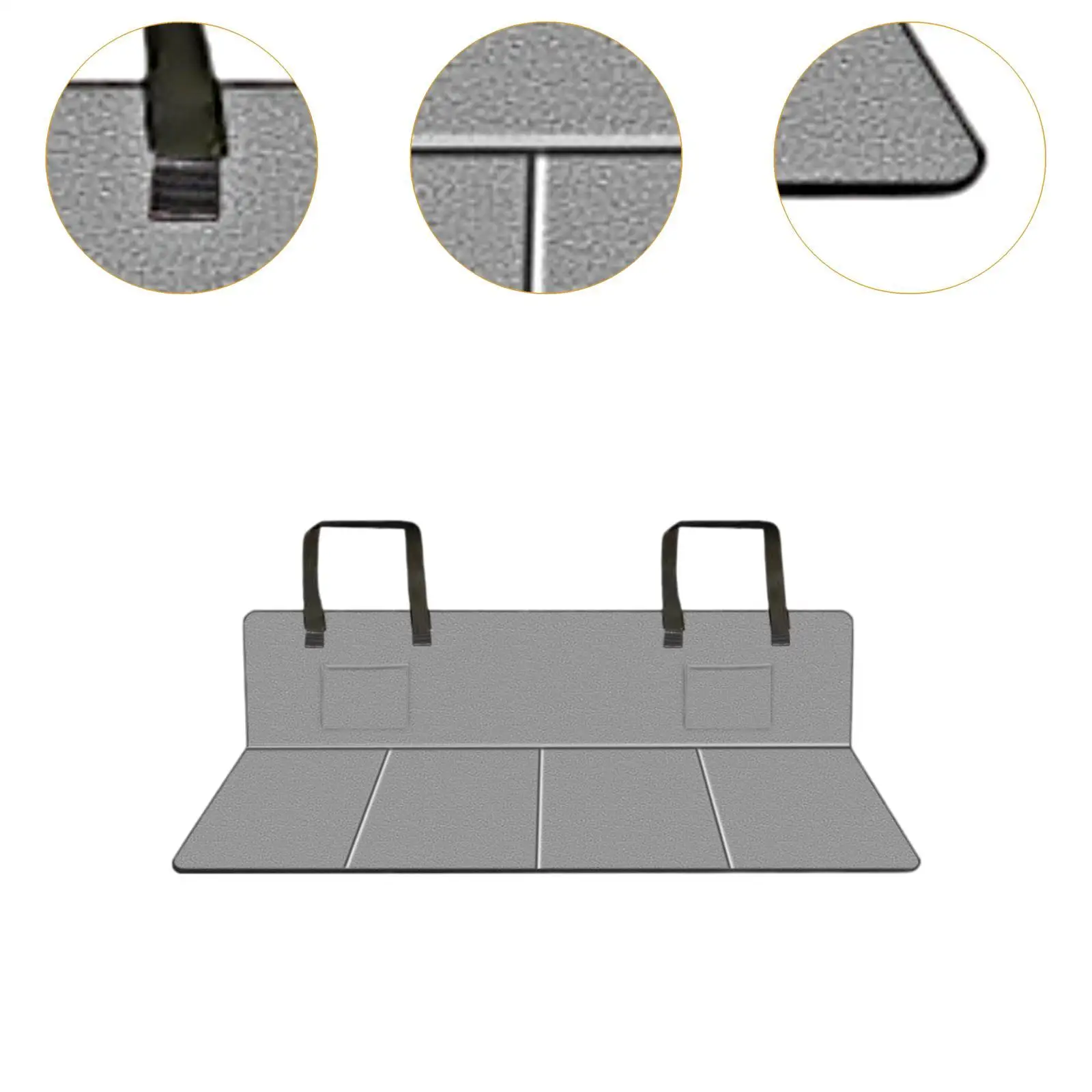 

Car Back Seat Extender Plate Increase Car Bed Camping Space for Self Driving Enthusiasts PU Leather Accessories Lightweight