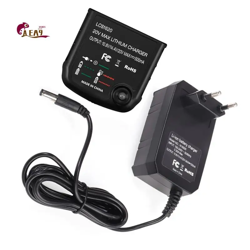 

Зарядное устройство AEA9-Li для Black Decker 10,8 В 14,4 В 20 В LBXR20 LB20 LBX20 LBX4020, электрическая дрель, отвертка, вилка европейского стандарта