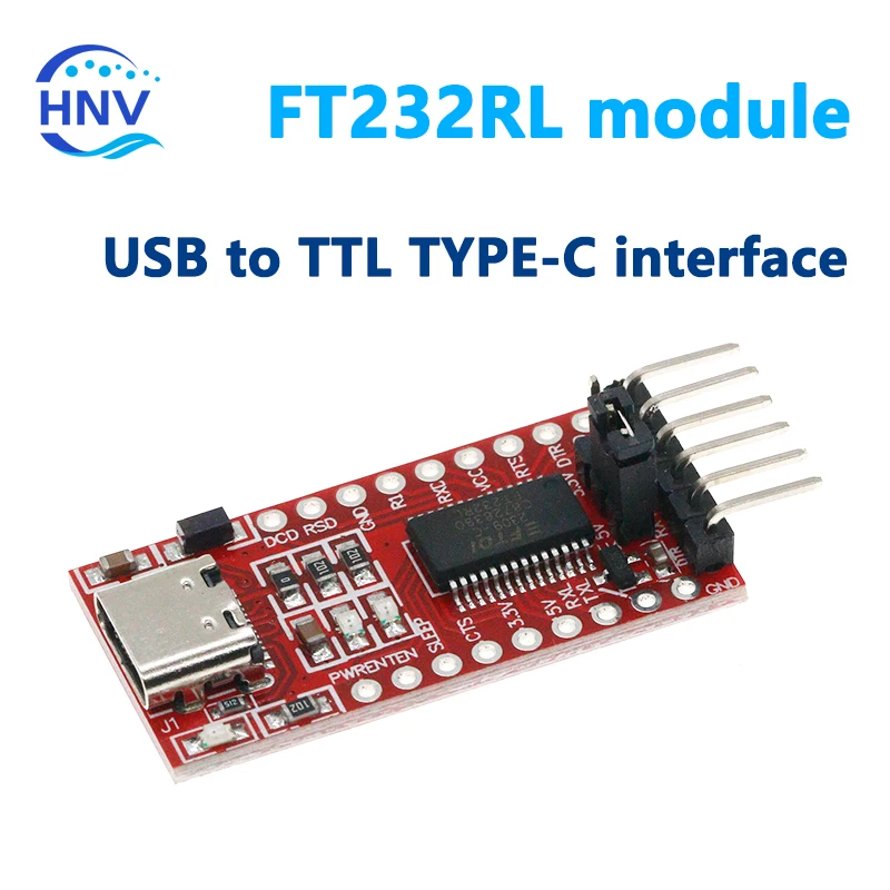 FT232RL FTDI Type-C إلى TTL محول مسلسل وحدة محول 3.3 فولت 5.5 فولت FT232R اندلاع USB صغير إلى TTL لوح مهايئ لاردوينو