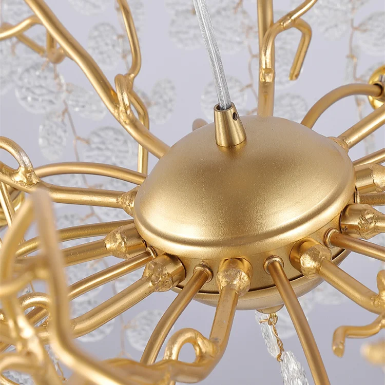 Modern  Chandeliers Indoor Lamps Crystal Glass Pendant Lamp  Living Room Home Decor