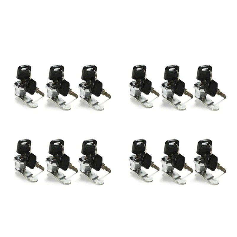 

Замок для почтового ящика, 12 упаковок, замок для шкафа, ящика, ящика, дверного шкафа с 8 ключами, 16 мм