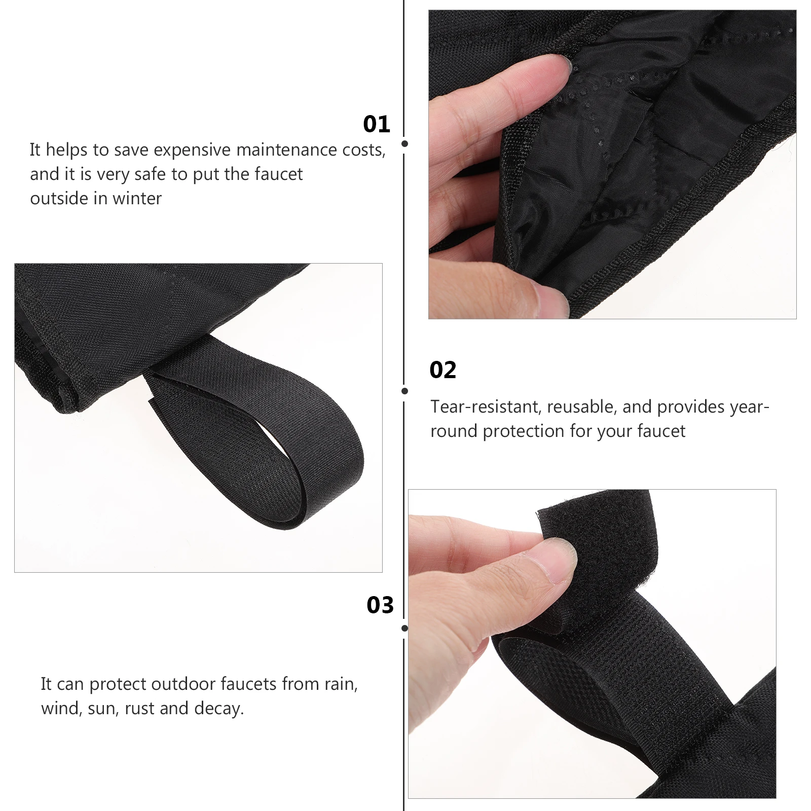 

Outdoor Faucet Insulation Cover Size L Ibc Tote Winter Freeze Protection Rustproof Durable Outdoor Faucet Cover