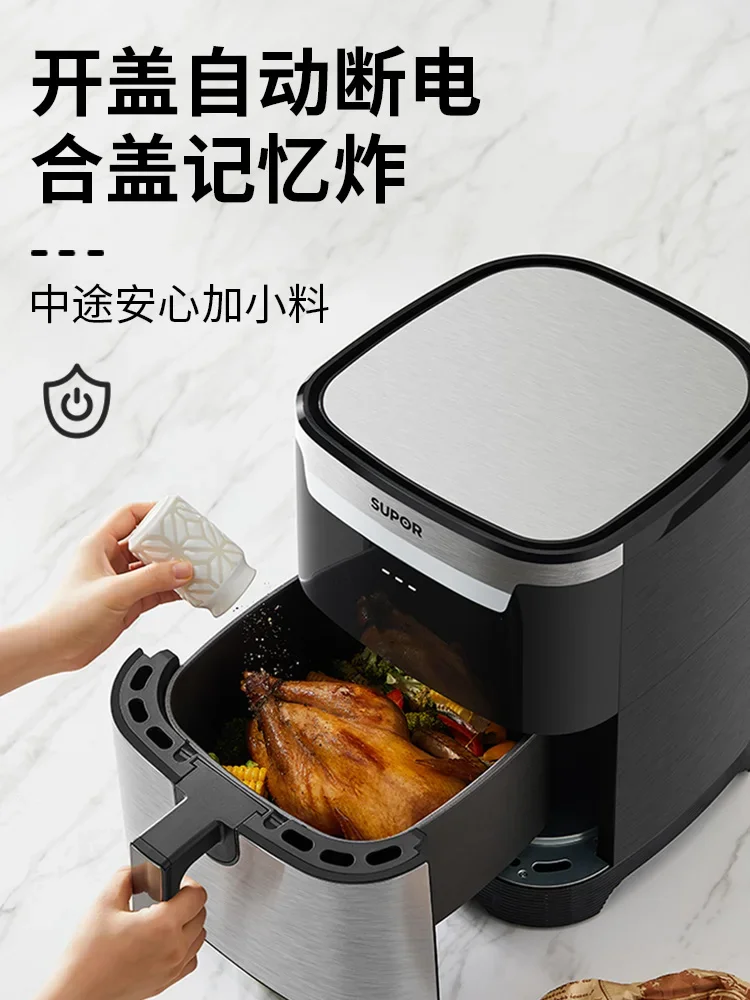 Supor Partition Air Fryer Smart Electric  Multifunctional Household 6.5L Large Capacity Oil-Free Electric Fryer