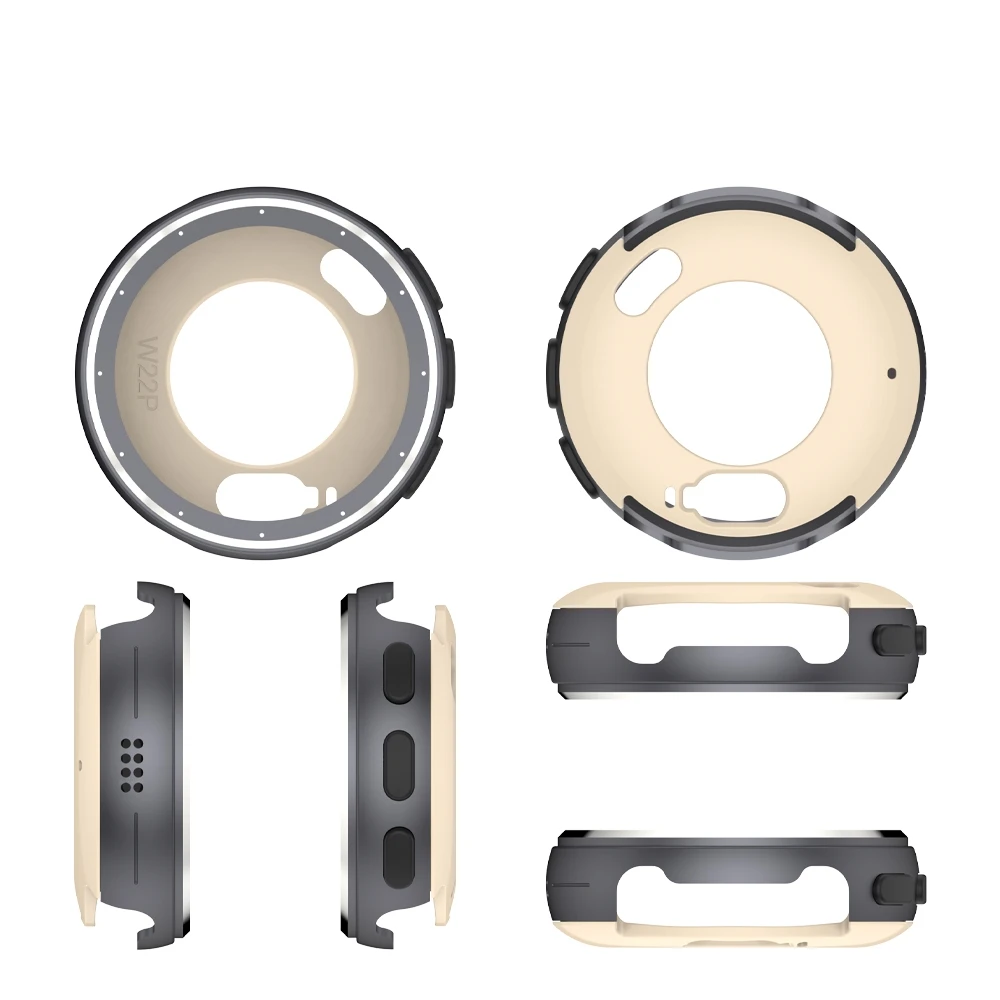 

For Garmin Venu 3S 41mm Smartwatch Metal Case Bezel Case Solid Color Replacement Hard Case