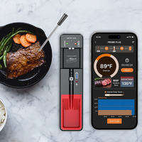 Wireless Bluetooth BBQ Probe Thermometer for Oven Grill Smoker Kitchen Smart Digital Food Meat Thermometer Barbecue Thermometer