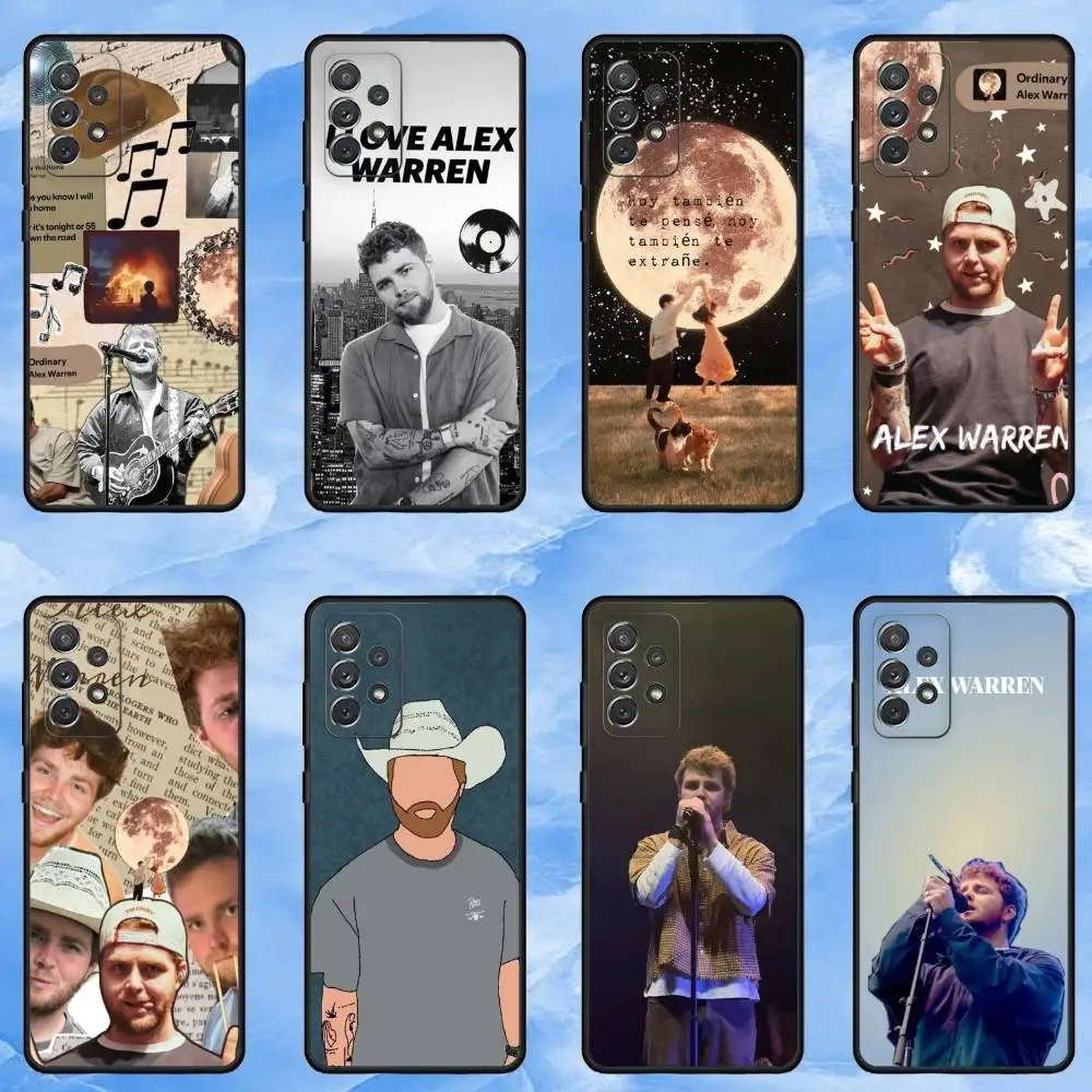 

Singer A-Alex Warren Phone Case For Samsung Galaxy A73,A72,A71,A70,A53,A52,A51,Soft Silicone Black Cover