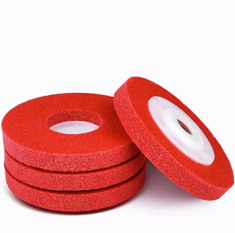 

1PC 4 Inch 100mm Nylon Fiber Wheel Non Woven Abrasive Disc Grinding Polishing for Metals Ceramics Marble Wood Crafts