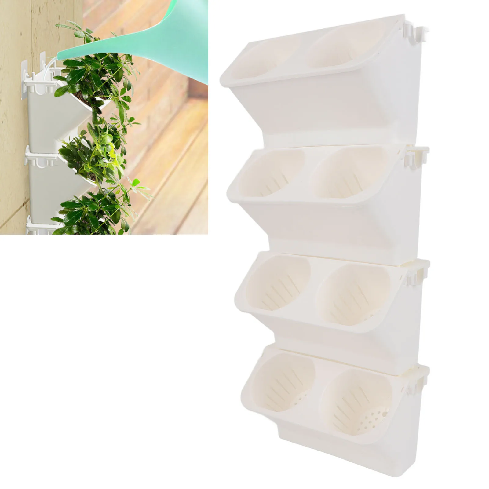 Hanging Planter Boxs Wall Planter For Indoor Outdoor Vertical Planter For Garden Balcony Yards Home Decor