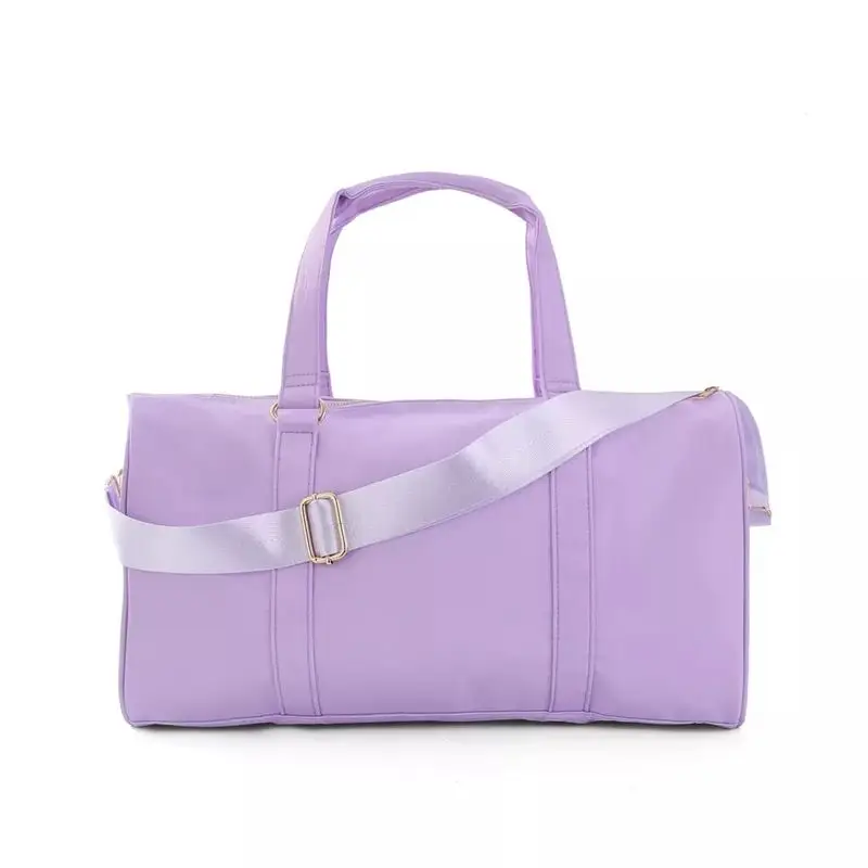 Imagem -05 - Nylon Travel Duffel Bolsa Bagagem de Beleza Esportes ao ar Livre Gym Duffle Bolsa Overnight Weekender Bag