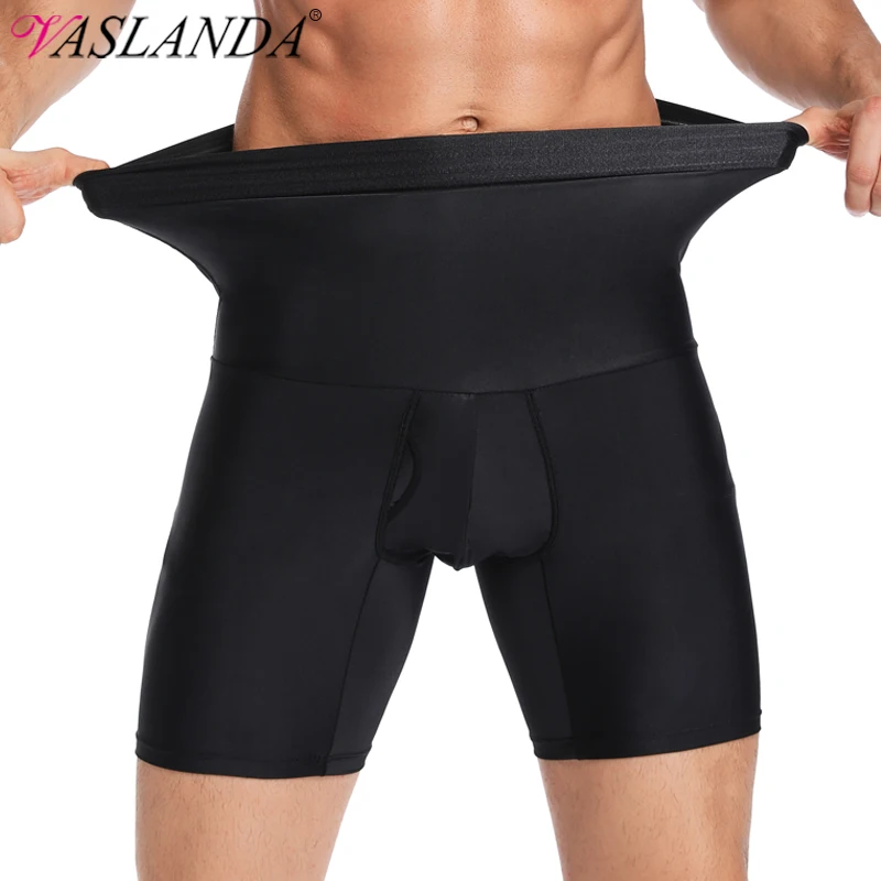 Pantaloncini modellanti per il corpo da uomo Pantaloncini contenitivi per la pancia Vita alta Biancheria intima dimagrante Cintura per la pancia senza cuciture Boxer Slip Pantaloni corti per la perdita di peso