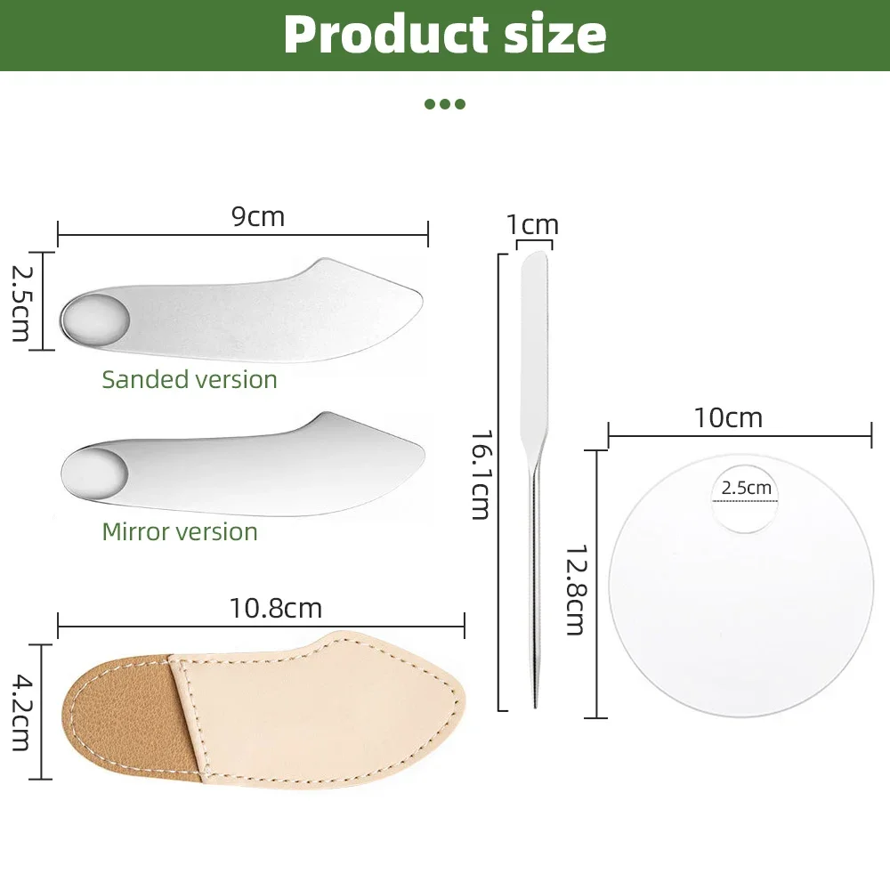 420 in acciaio inox trucco Toner spatola maschera e crema per gli occhi cucchiai bastoncini fondotinta spatola cosmetica strumento in metallo con una borsa