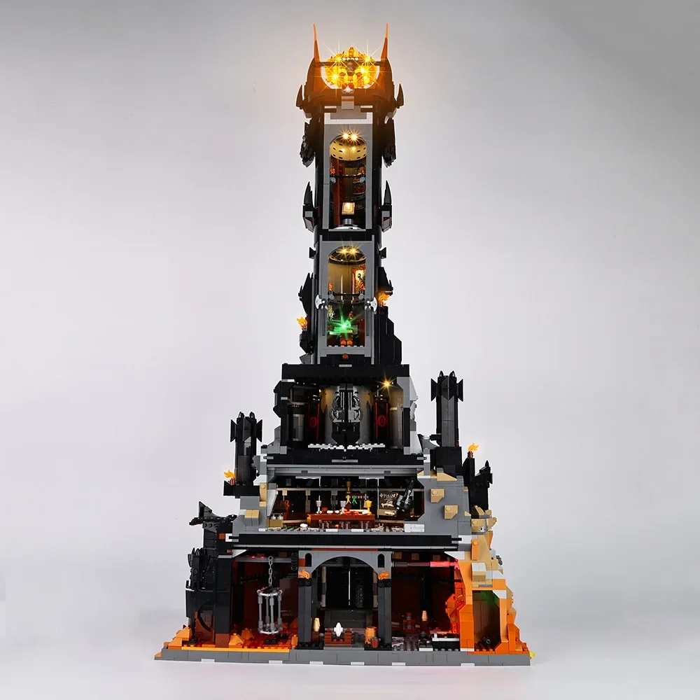 No Building Blocks Lamp Lighting for The Lord of The Rings: Barad-dûr 10333 DIY Toys Gift Only Lighting Set