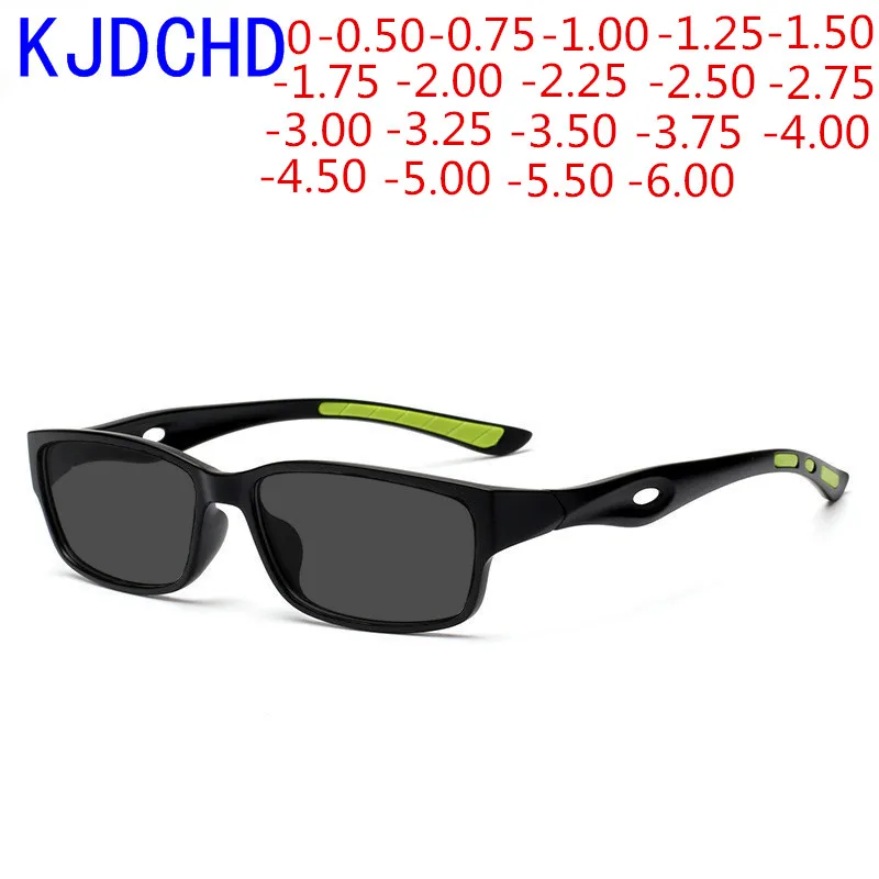 

2025 New Sun Color Myopia Men's Sports Glasses Student Prescription Glasses Basketball Glasses Frame 0 -0.50 -0.75 -1.0 To -6.0