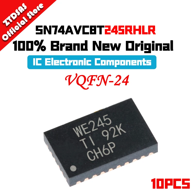 

10pcs New Original SN74AVC8T245RHLR SN74AVC8T245 SN74AVC8T SN74AVC 74AVC8T245RHLR IC Chip QFN-24