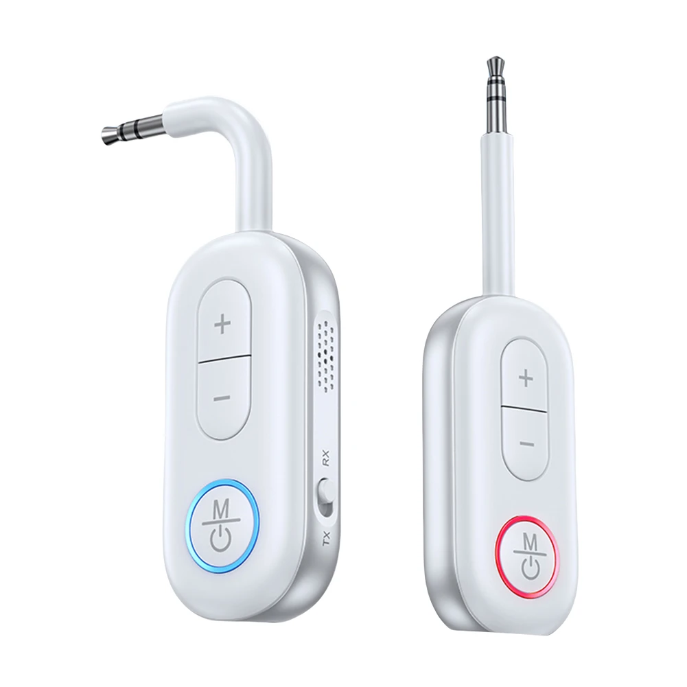 2 In 1 Audio Transmitter Receiver 3.5mm AUX Bluetooth-Compatible 5.3 Wireless Audio Adapter for TV PC Headphone Car Kit
