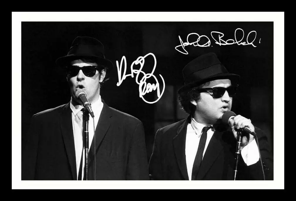 DAN AYKROYD & JOHN BELUSHI autógrafo firmado foto regalo impresión carteles arte de pared decoración de Roma