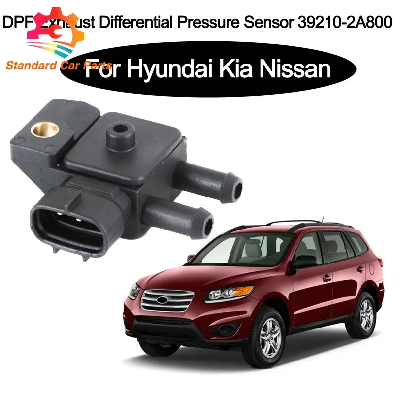 39210-2A800 DPF Differential Pressure Sensor For Hyundai SantaFe Kia Rio Nissan Sportage Mitsubishi 227711AT0A 392102A800 NEW view 2
