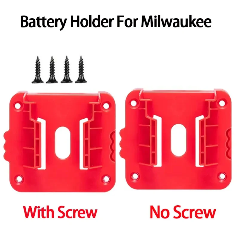 Soporte de batería para Milwaukee M & 18, para batería de litio de 18V, se puede fijar en la pared, empalme de batería, soporte de base de montaje de batería