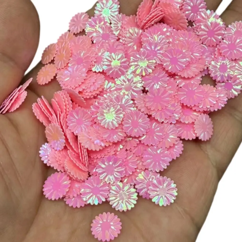 Durable Nail Art Daisy Sequins Glitter 100g/bag Phone Case Decor Flower Loose Sequins 9mm Shiny Slime Fillers Craft Accessories