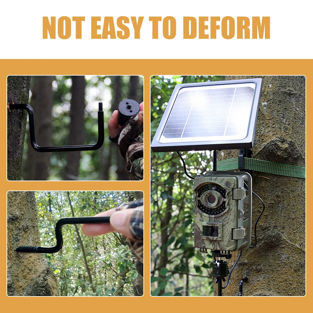 

Camera Stand Holder Bracket Trail Mount Stainless Steel Hanging Hook Stake 360 Degree Rotation Game Camera Outdoor Hanger Heavy