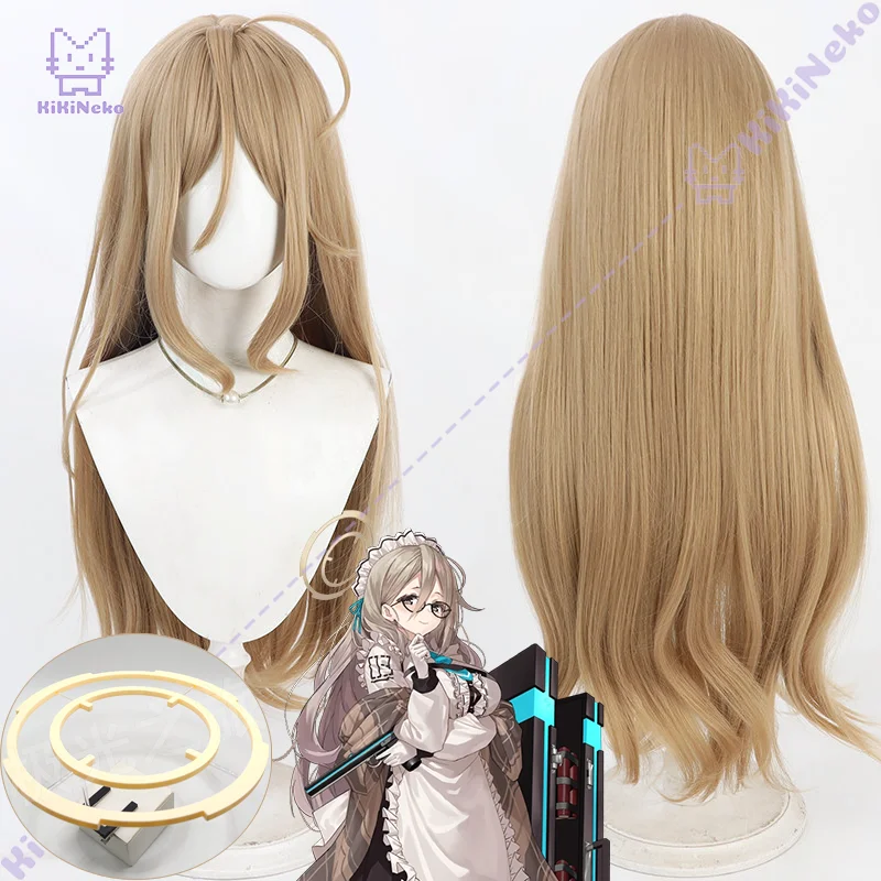 Game Murokasa Akane Cosplay Wig Murokasa Akane Cosplay Hair Halo For Hallowmas Comicon Party Adult Women Man