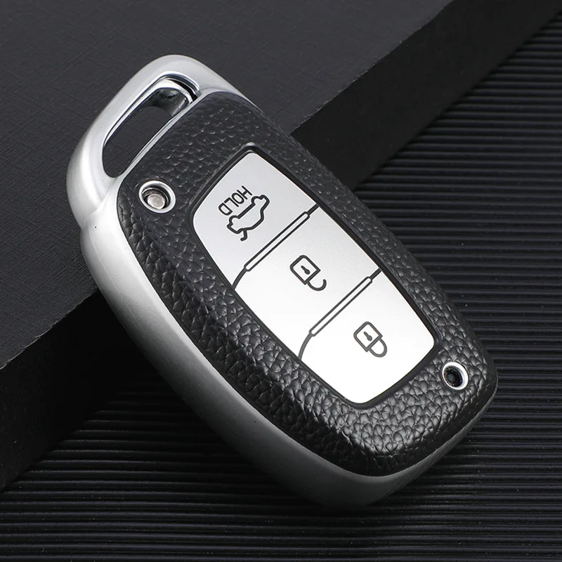 TPU Car Key Case For Hyundai ix35 i40 i20 i10 Tucson Elantra Creta Sonata Ioniq Accent Creata 3 Buttons Smart Remote Fobs Cover