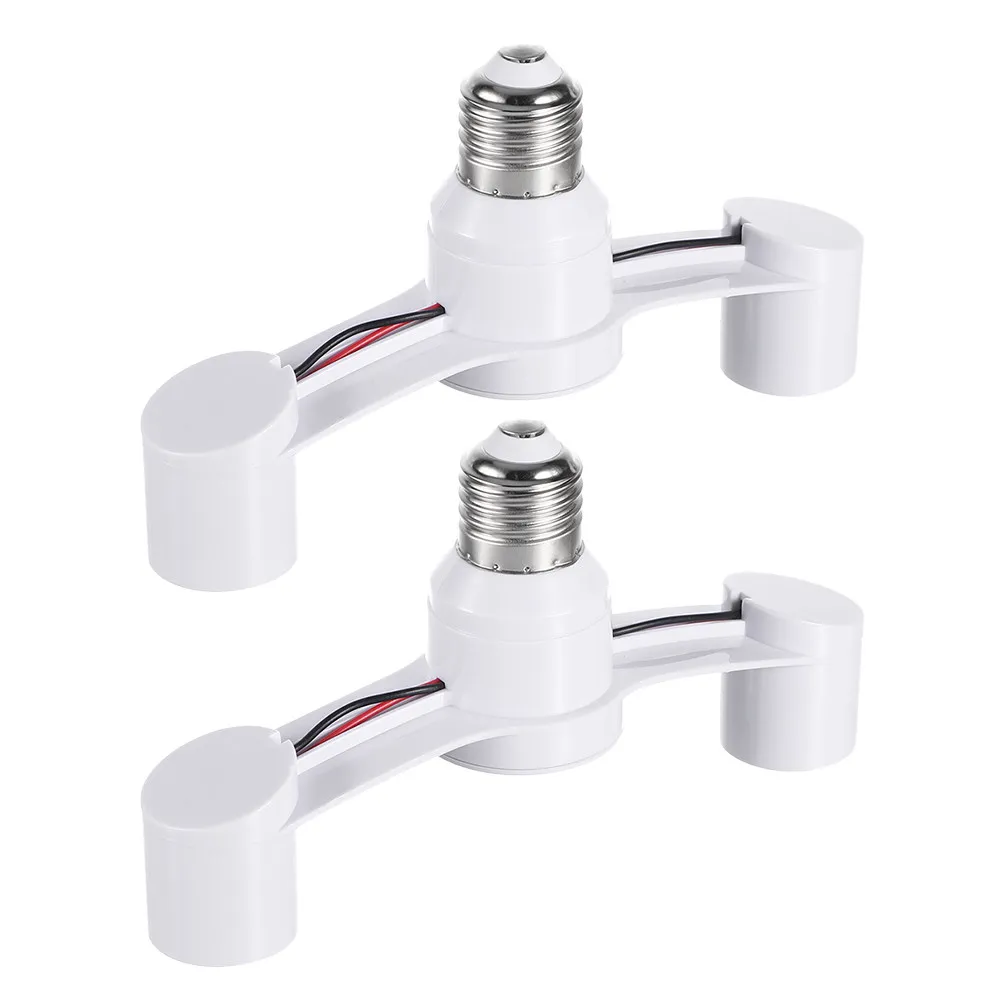 

Комплект из 2-х адаптеров-разветвителей E27 для двух лампочек, экономящий пространство, для светодиодных светильников в гараже и подвале