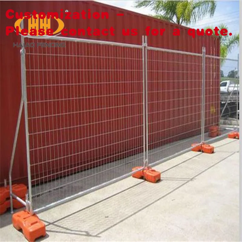 custom.8Ft Outdoor Temporary Dog Fence Australia Standard Building Removable Event Fence Panel Construction Site Mobile Temporar