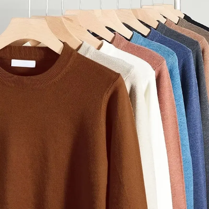 

Women's round Ne Knitwear Thiened Long Sve Casual Warm Base Layer Inner Wear Large Size Comfortable Polyester Fiber