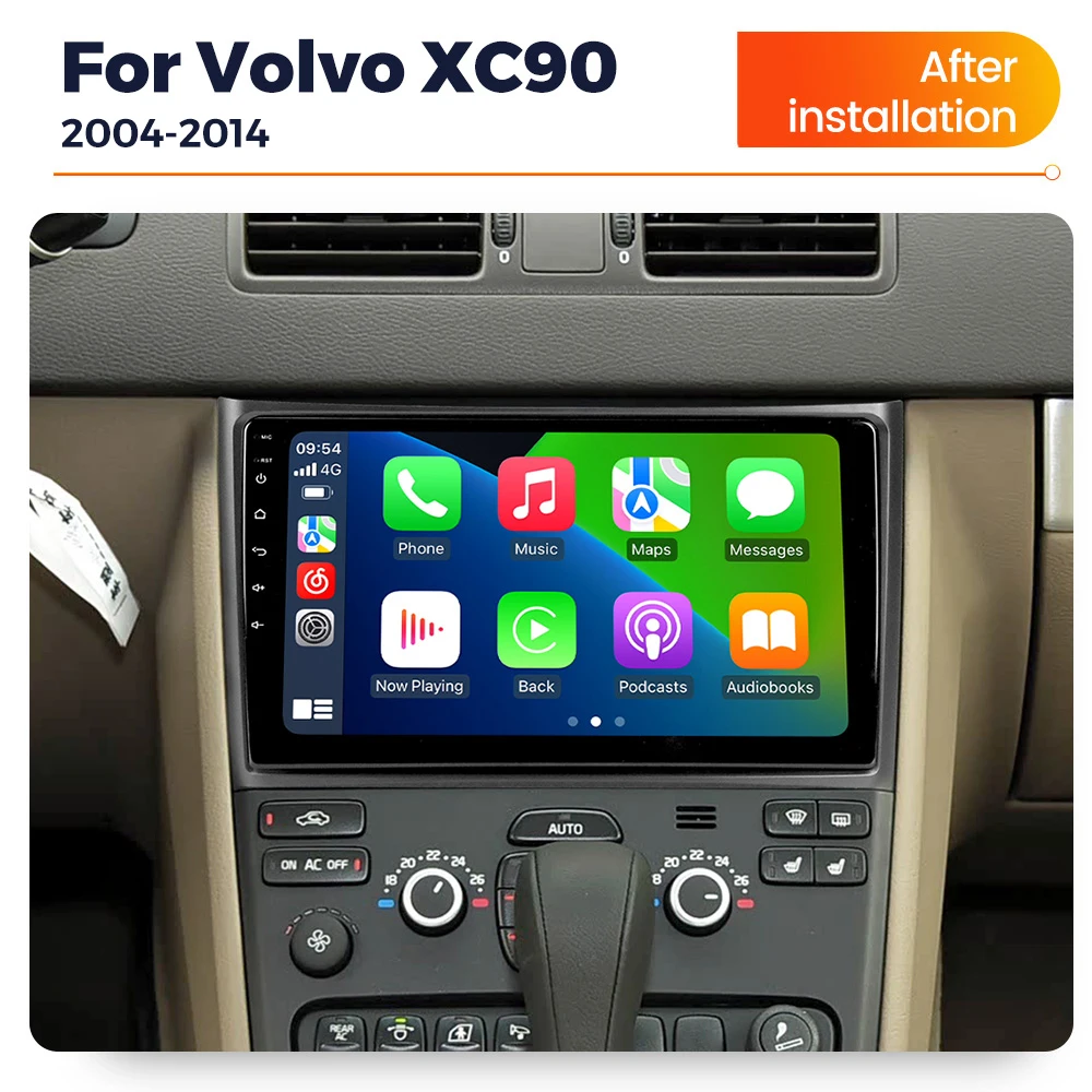 For volvo xc90 2004-2014 Wireless CarPlay Android Auto Head Unit 2 Din Car Radio Stereo GPS Navi Car multimedia player display - view 2