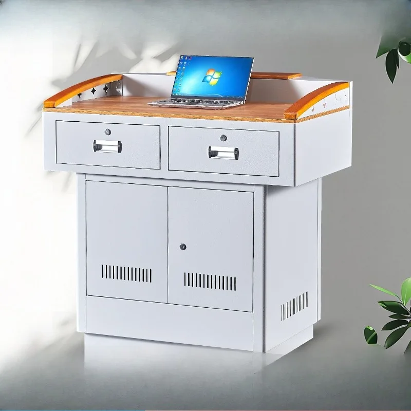 

Multimedia podium, lectern, teacher, modern school equipment, classroom