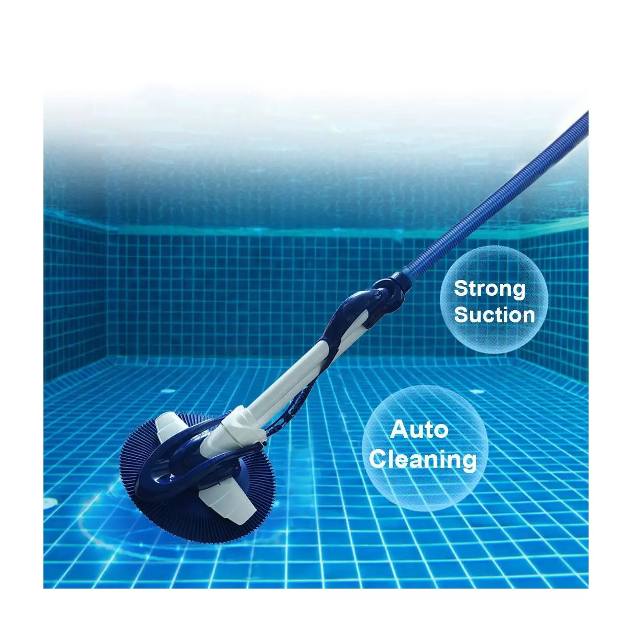 

Easy Assemble Powerful Suction Semi-automatic pool cleaner Sweeper with 12m hose