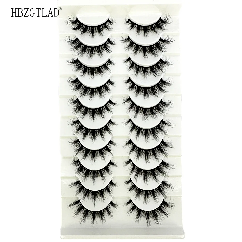 10 Pairs Mink Fluffy Dramatic False Eyelashes