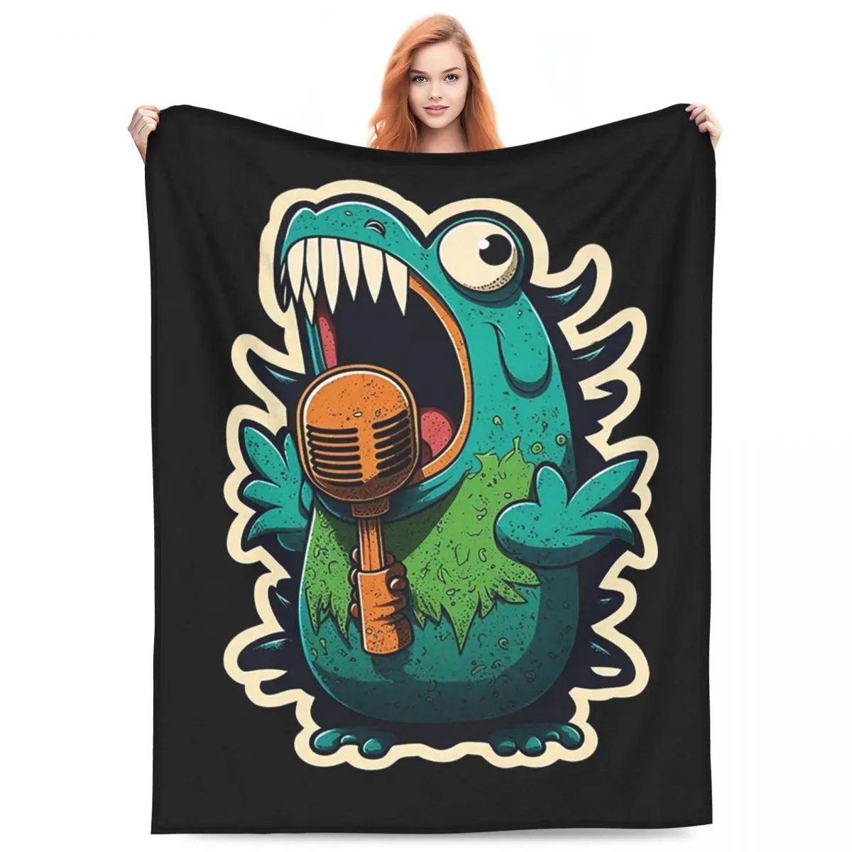 My Singing Monster Cartoon Blanket Fleece Sofa Throw Blanket Breathable for Home Bedroom Office Throws Bedspread Quilt