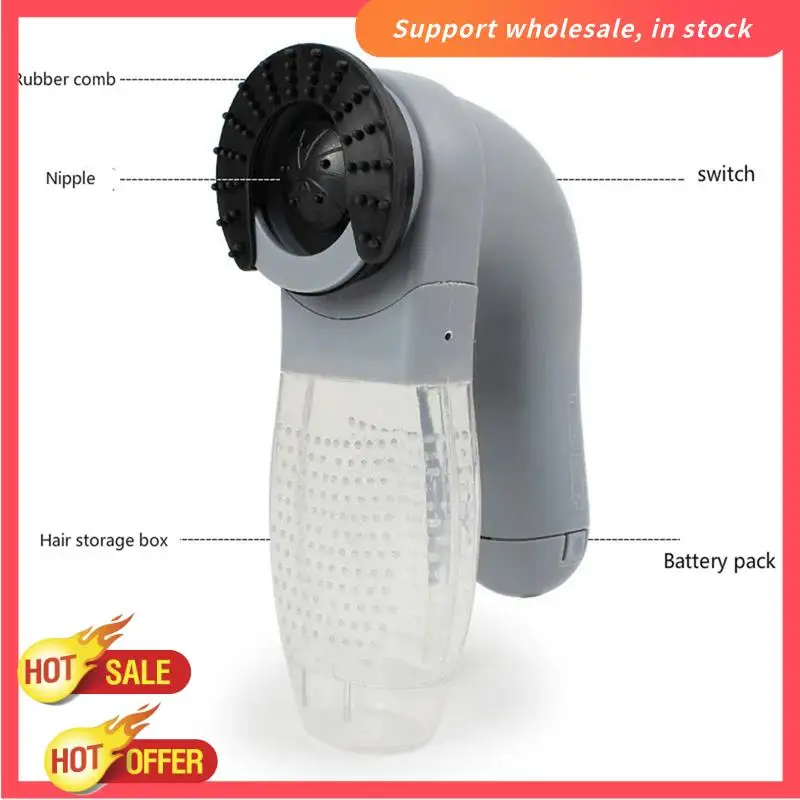 RISE-電動ペットの毛掃除機ポータブルペットマッサージクリーニング掃除機ヘアブラシクリーナー