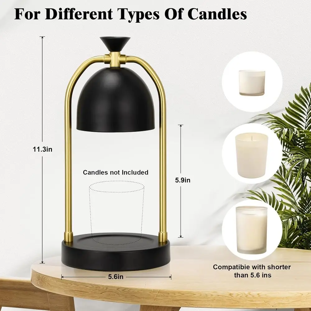 Candle Warmer Lamp with Timer & Dimmable, Cozy Birthday Gift for Women Mom, Home Decor Housewarming Gift Wax Melt Warmer or Jar view 4