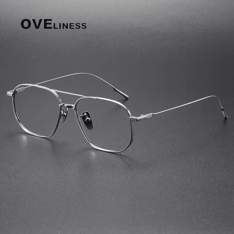 

2026 Pure Titanium Glasses Frame Men women New Retro Vintage Square Eyeglasses frames Eyewear spectacles
