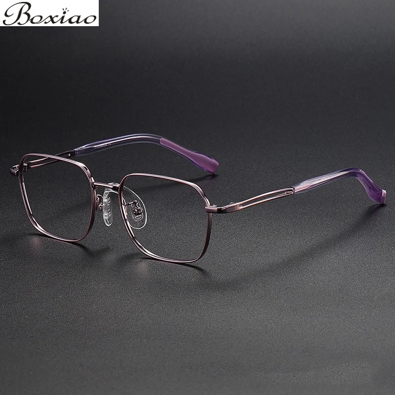 

Детские очки в стиле ретро, сверхлегкая коробка из чистого титана, кронштейн для носа, оправа для близорукости, японский литературный стиль, простой степень.