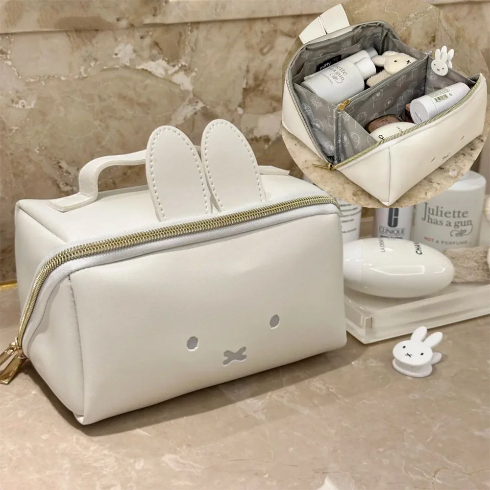 

Miffy большая вместительная ручная косметичка Kawaii из искусственной кожи водонепроницаемая портативная сумка для хранения канцелярских принадлежностей сумка для хранения подарочная игрушка