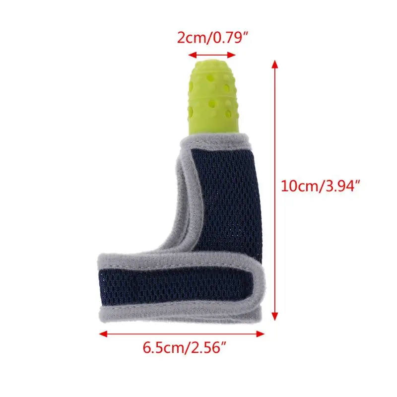 Nontoxic Silicone Baby Kids Child Finger Guard Stop Thumb Sucking Wrist Band Baby Pacifier Mitt Teething Mitten teether N1HB