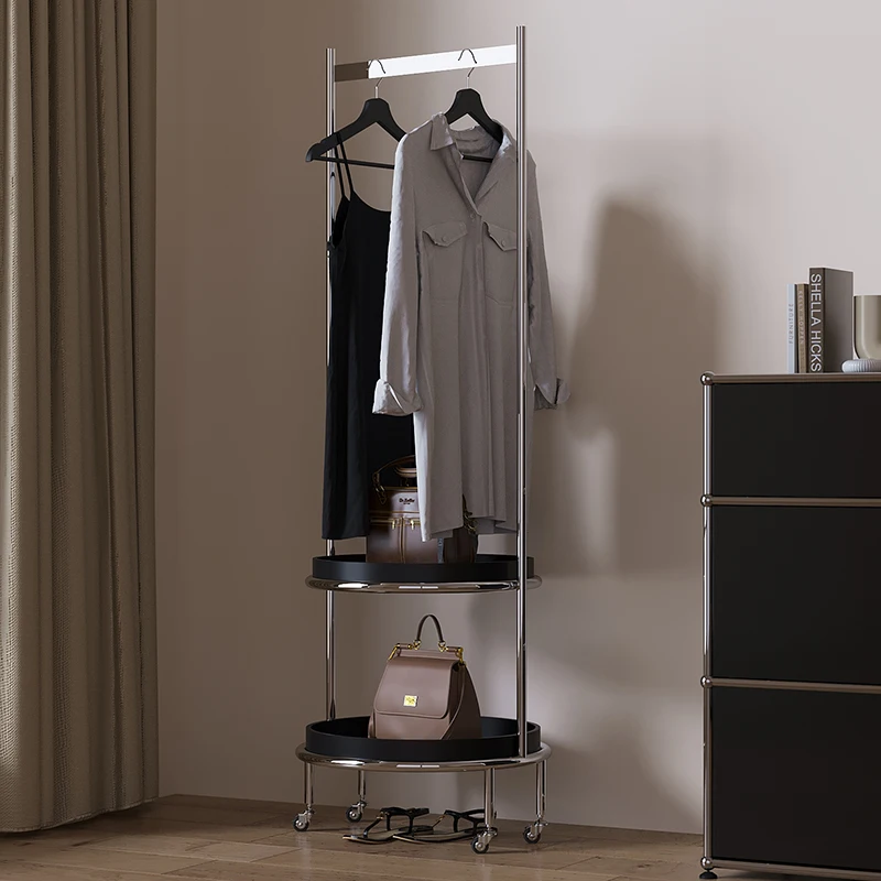 شماعة معطف منزلية قابلة للإزالة من الأرض إلى السقف لغرفة النوم، غرفة معيشة فاخرة وخفيفة الوزن من الفولاذ المقاوم للصدأ #2