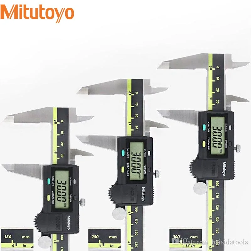 

Mitutoyo Caliper Absolute 500-196-20 Digital Calipers Stainless Steel Inch/Metric 6" 0-150mm Range -0.001" Accuracy 0.0005"