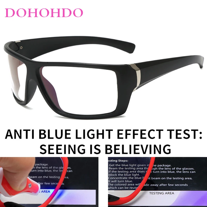 New Transparent Computer Glasses Frame Women Men Anti Blue Light Square Eyewear Blocking Glasses Optical Spectacle Eyeglasses