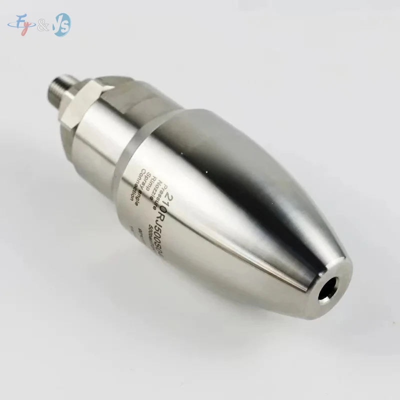 7250psi High Pressure Washer Rotating Turbo Nozzle, 500Bar Stainless Steel Ultrahigh Pressure Rotary Washing Nozzle