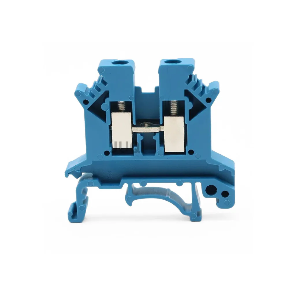 10pcs Din Rail Terminal Block UK-2.5B Wire Electrical Conductor Universal Connector Screw Connection Terminal Strip Block UK2.5