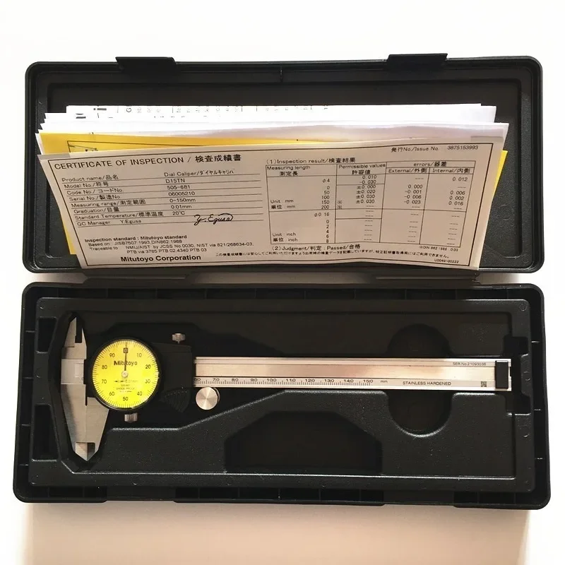 

Mitutoyo SHOCK PROOF Dial Caliper 505-681 0-150mm 0-200mm 0.01mm Precision Micrometer Measuring Stainless Steel Tool