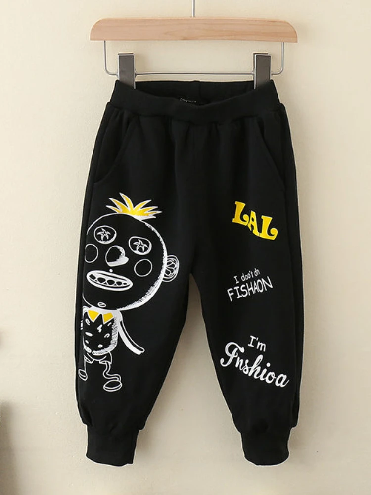 Autumn Children Boy Clothes Set Kid Girls Letter Printed Sweatshsirts Pullover Top and Pants Bottom 2PCS Suit Fashion Tracksuits