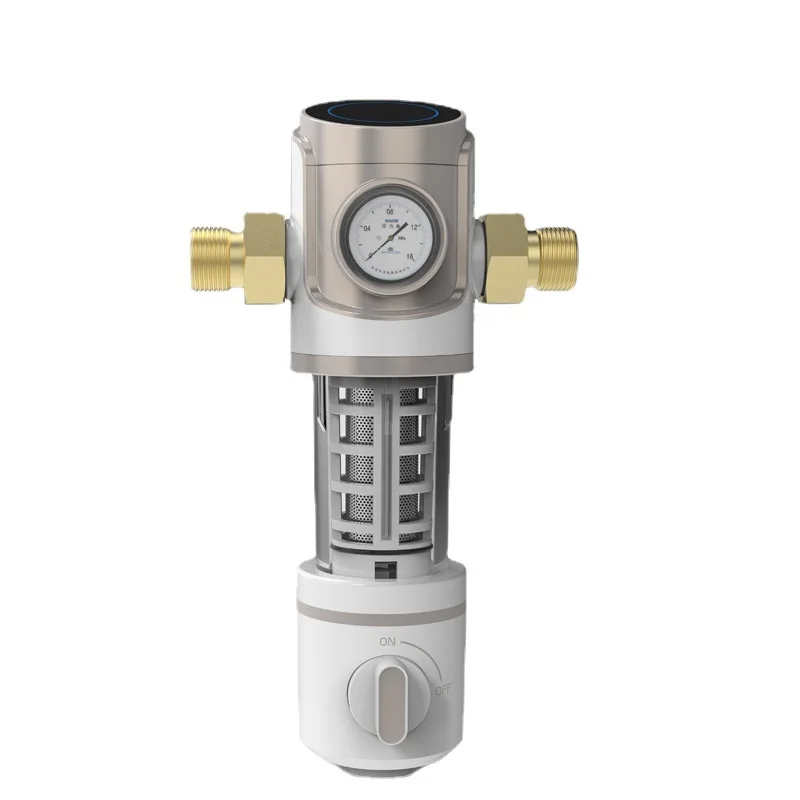 Whole house full copper household filtration tap water universal large flow automatic rotary backwash filter water purifier
