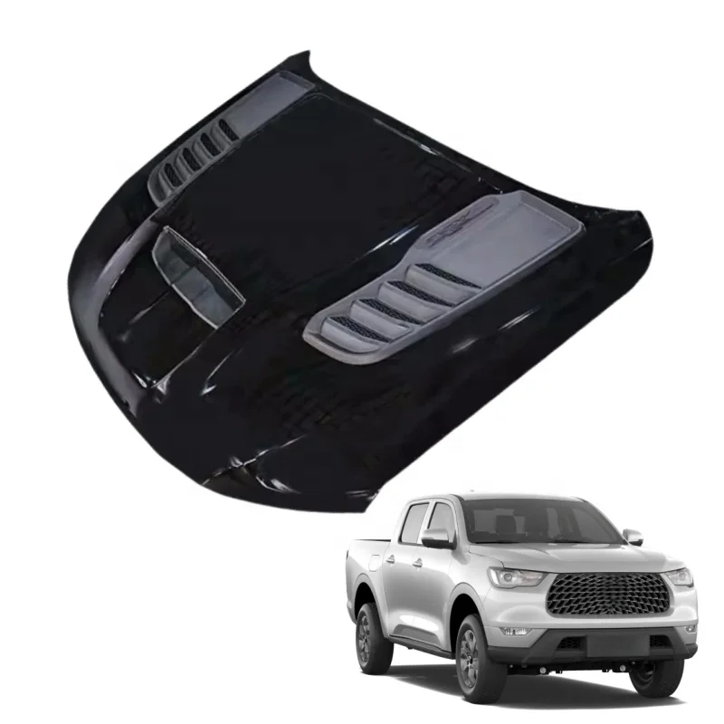 For GWM Poer CANNON X New Arrival Hot Sale 4X4 Offroad Pickup Truck Manganese Steel Front Engine Hood Bonnet