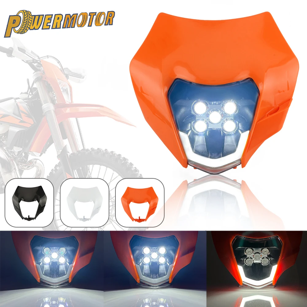 2008-2016 Motocross Motorcycle Pit Bike Head Lamp LED Headlight For KTM 150 250 350 450 500 SX XCW EXC SXF XC SMC R 690